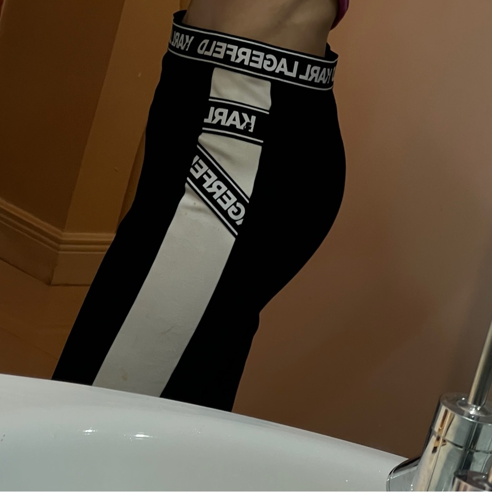 KARL LAGERFELD Limited Edition strech sky super cool banded pants